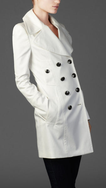 Slim Fit Cotton Pea Coat