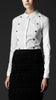 Studded Front Cotton Shirt
